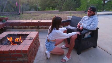 Sunset Backyard POV Creampie